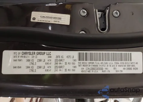 2014 Jeep Compass Sport from USA, damaged, VIN 1C4NJDBB6ED659368